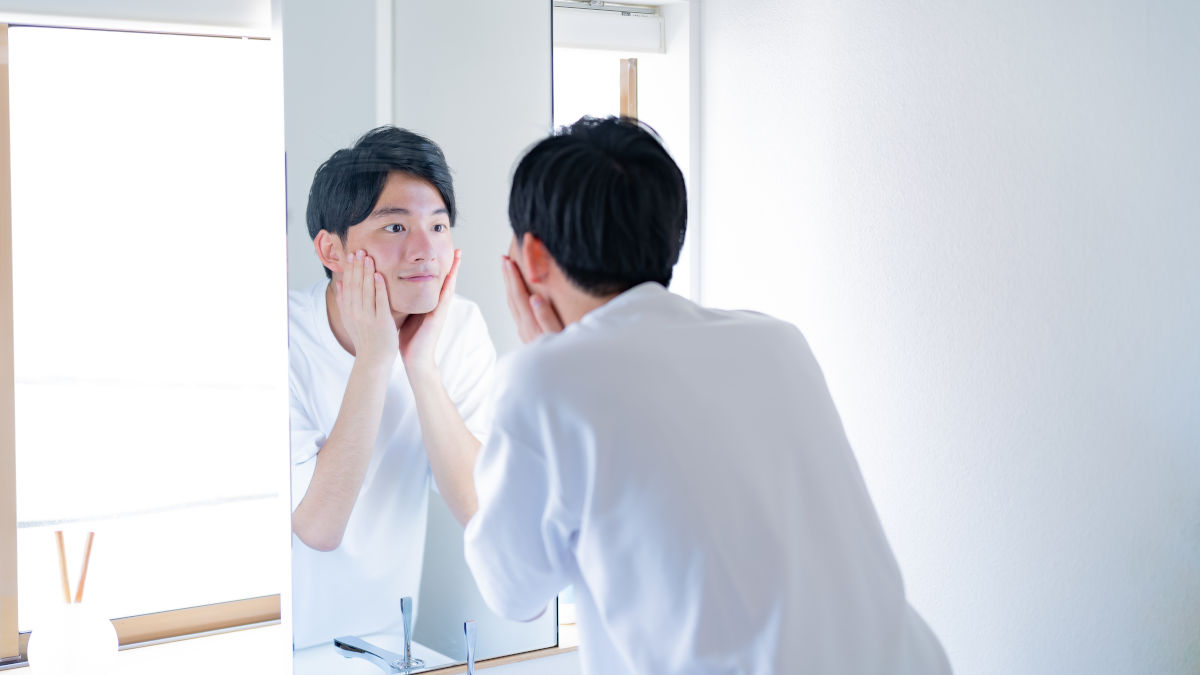 男性-洗顔